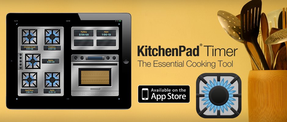 KitchenPad Timer App for Apple iPhone and iPad